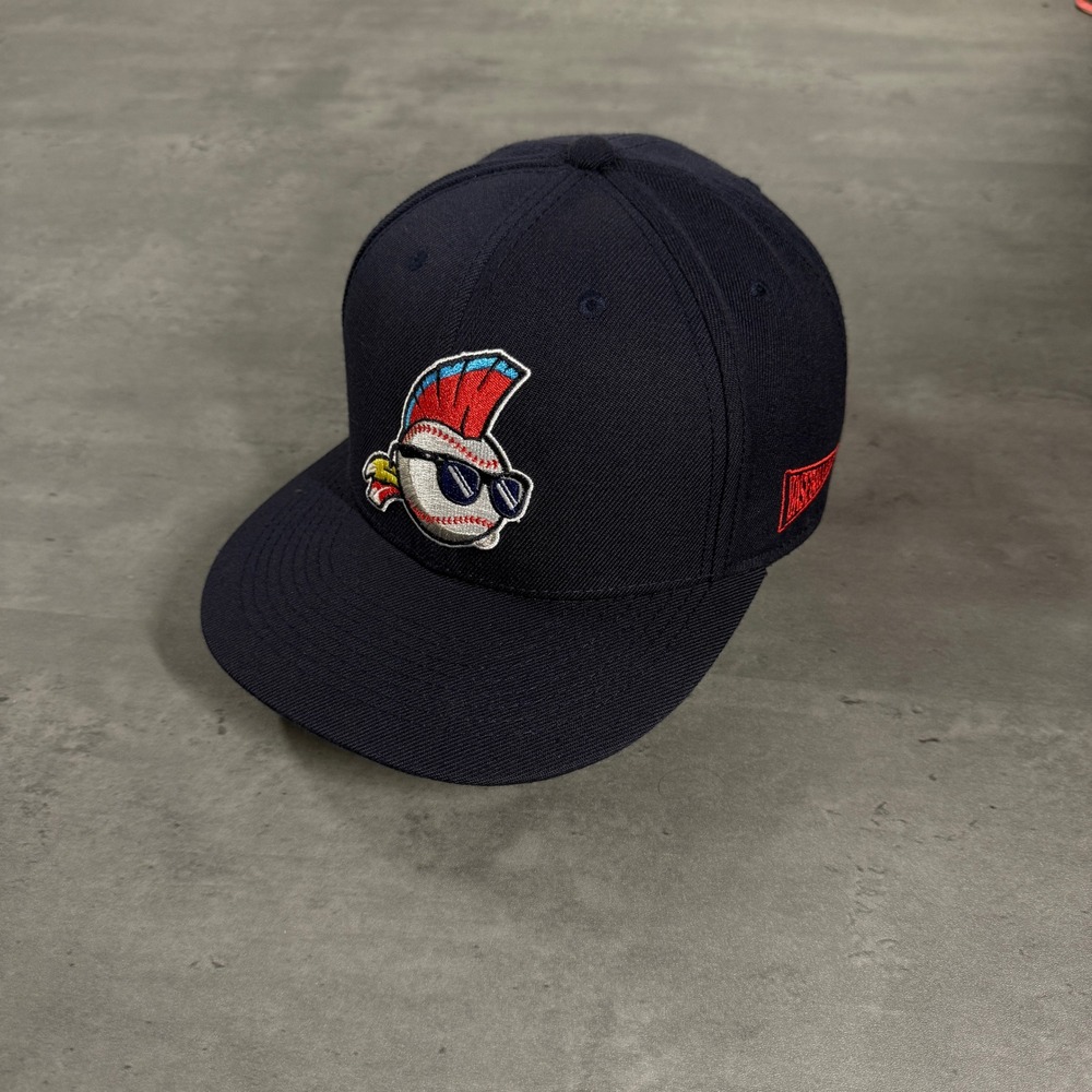 Baseballism Major League Movie Snapback Hat Navy Red Promo Cap Trucker Indians